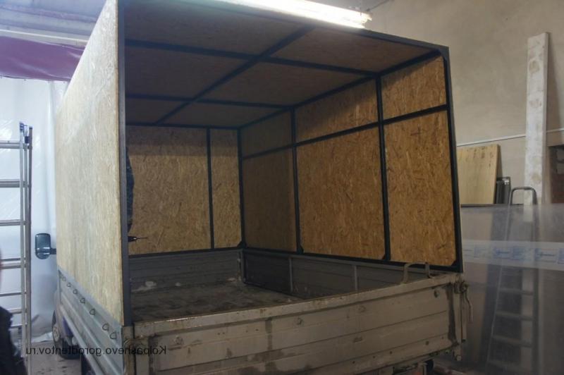 Каркас на кузов Газели с обшивкой из OSB-плит