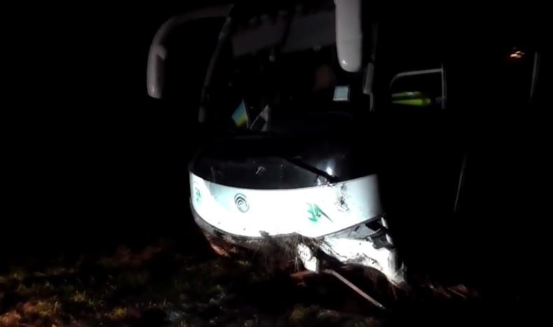 Біля Ужгорода вилетів у кювет автобус з футболістами львівського СК ...