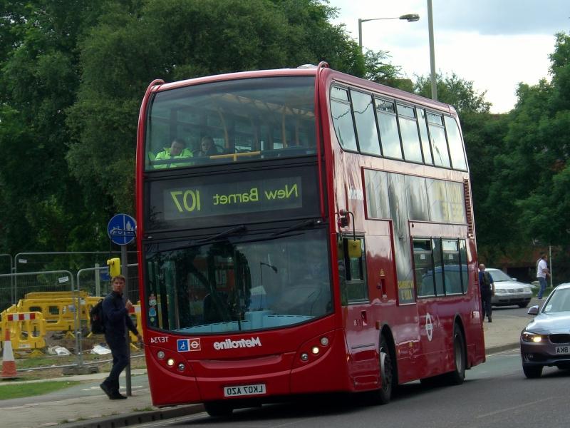 LK07 AZO/ TE734 on route 107 to New Barnet (C) LondonBuses72