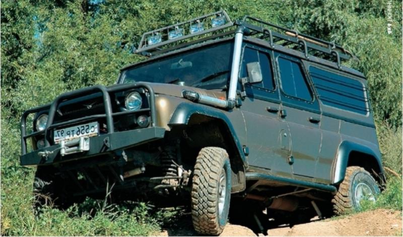 Принципиальным отличием БАРСА от UAZ Hunter является расширенная до 1...