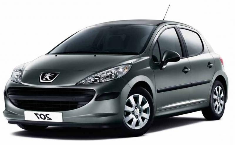 Вид спереди 5-ти дверный Peugeot 207 ...