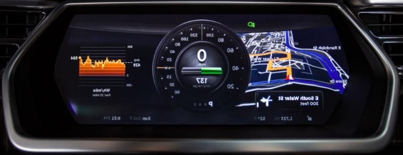 Дисплей отображения скорости Tesla Model S